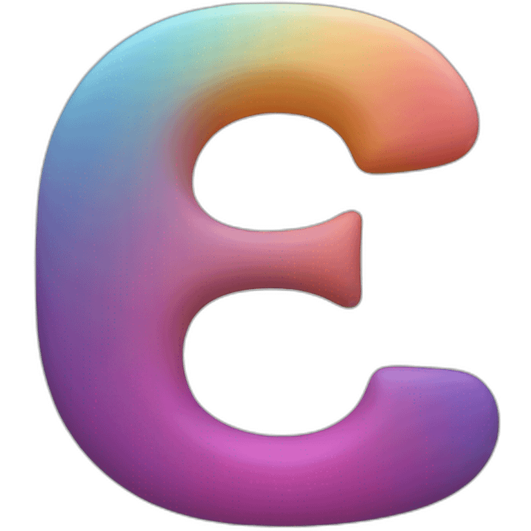 fusion colors letter c emoji