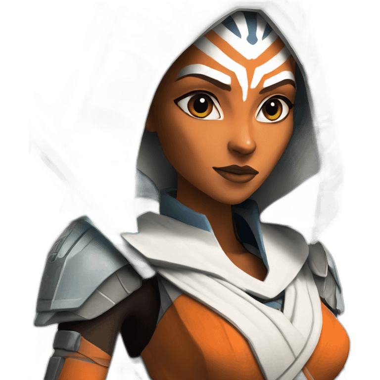 ahsoka tano with lightsabers emoji