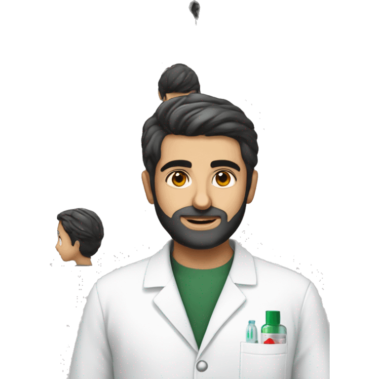 Siamak Badie pharmacist iranian young short hair emoji