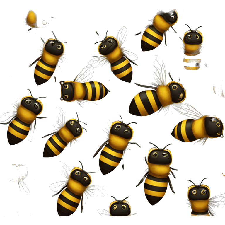 angry bees emoji