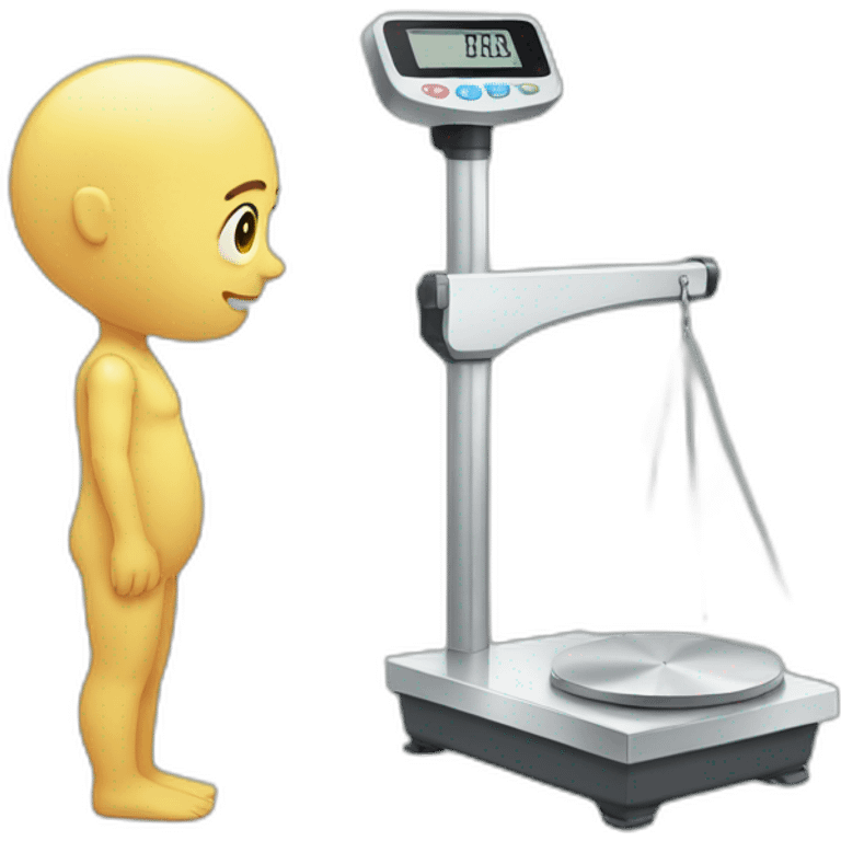 digital human weighing scales emoji