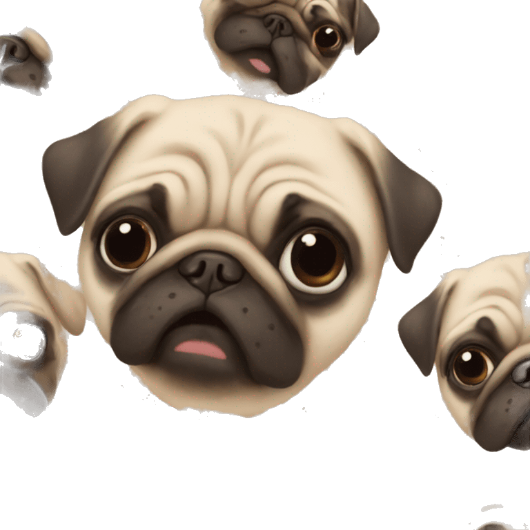 Pug heart emoji