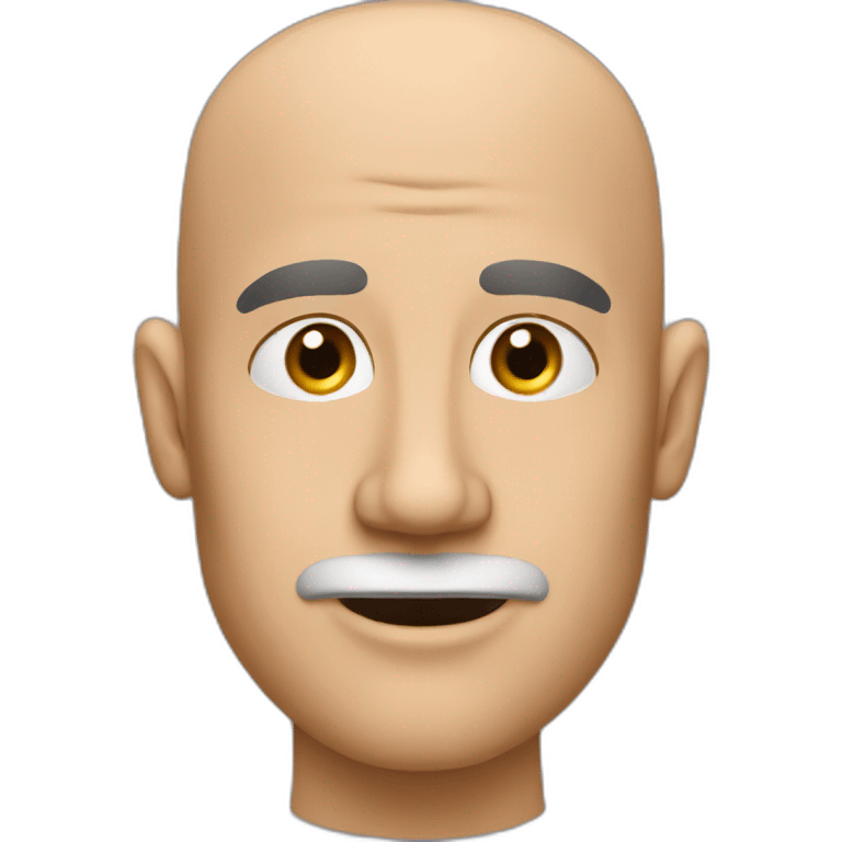 bald man with nose hair emoji