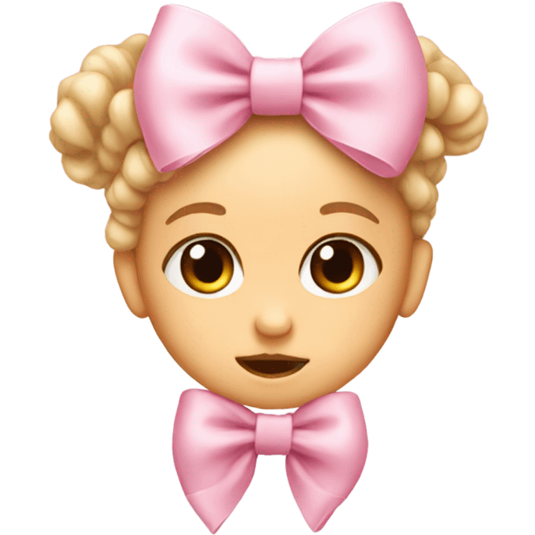 baby pink bow emoji