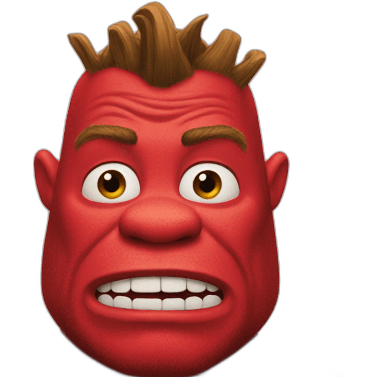 Red shrek emoji