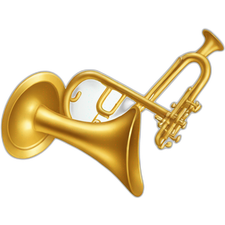 Trombone qui écoute de la musique  emoji