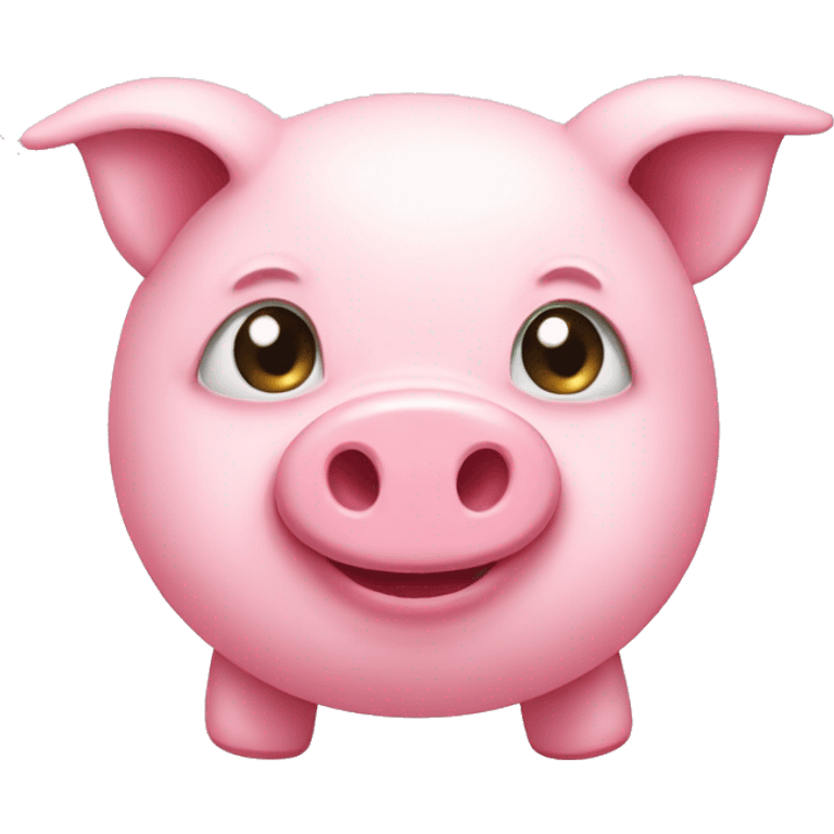 cute pink piggy emoji