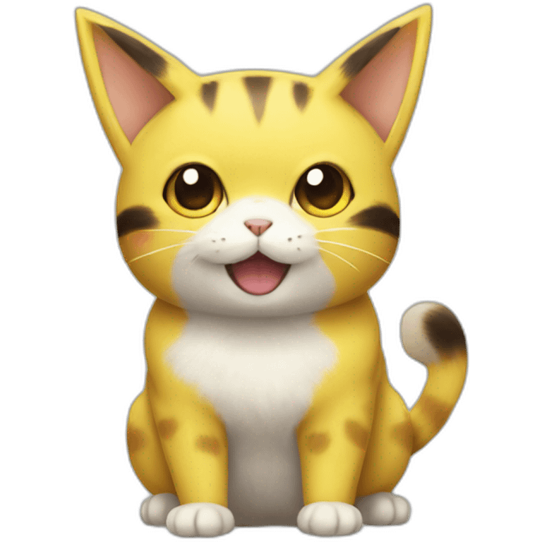 Cat pikachu emoji