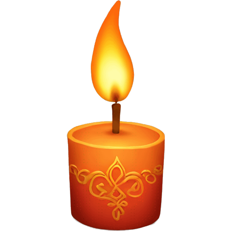 A Diwali candle emoji