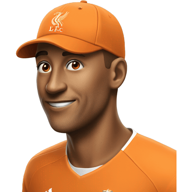 Orange cap with Name LFC REUNION 2024 emoji