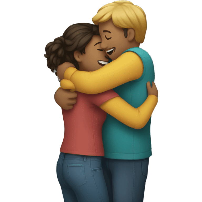 People hugging emoji