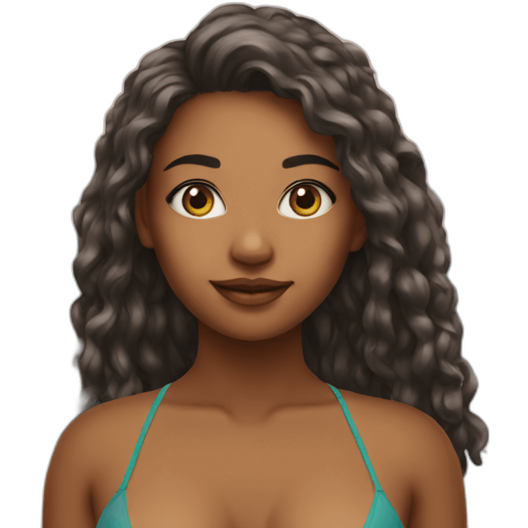 Girl in bikini emoji