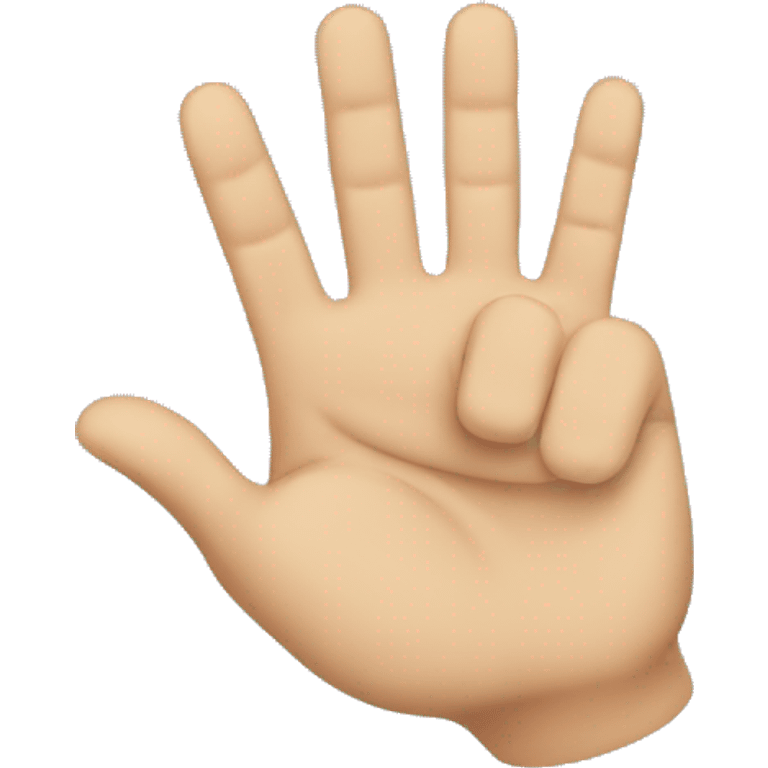 Hand with 4th finger pointing down  emoji