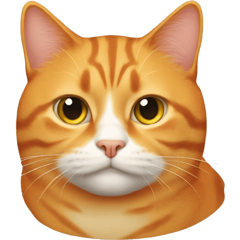 Orange fat tabby cat emoji