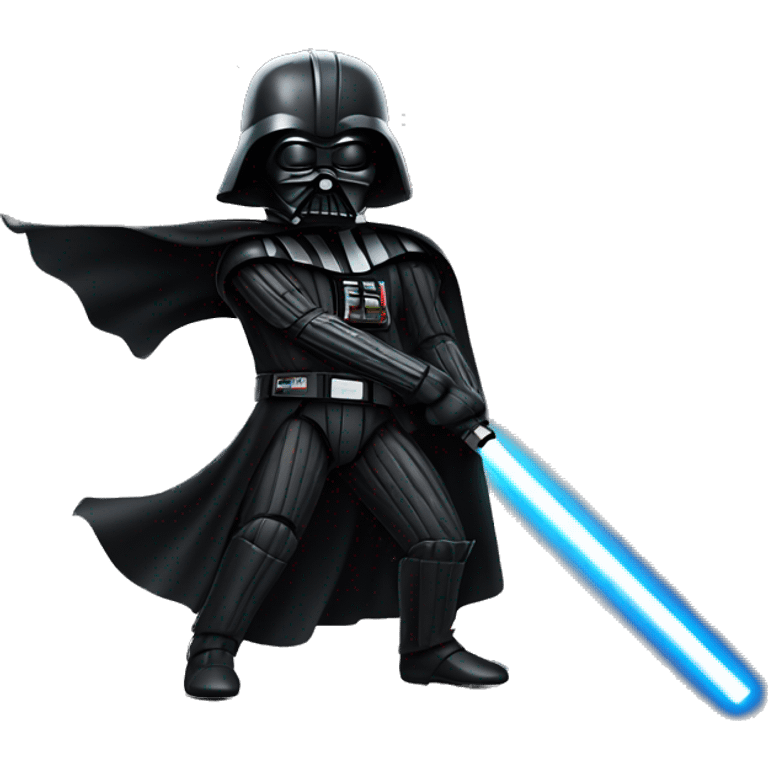 Darth vader holding a lightsaber emoji