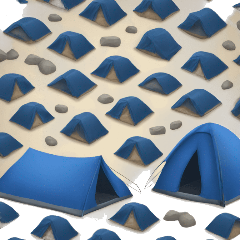 Dark Blue tent camping emoji