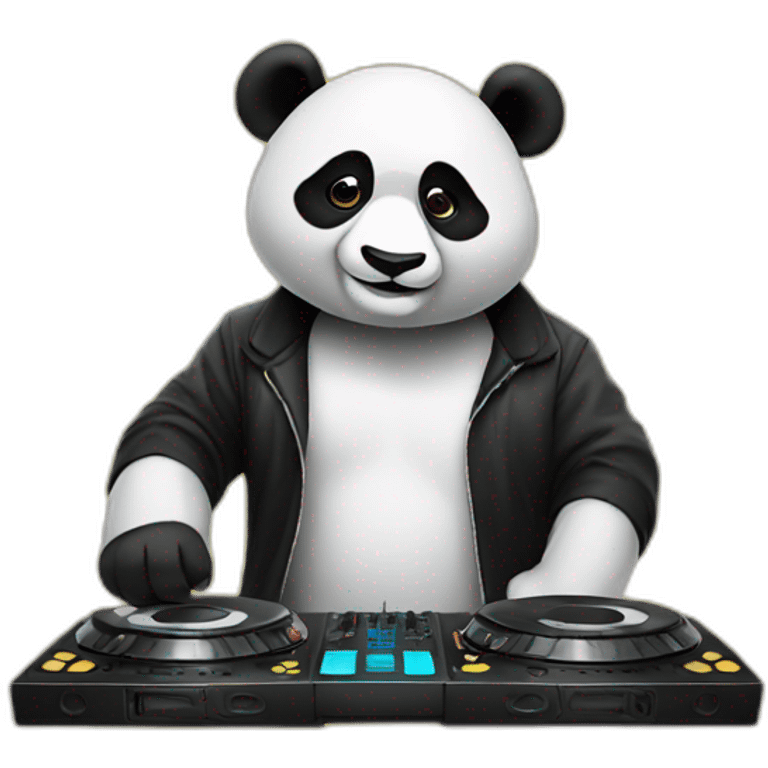 dj panda emoji