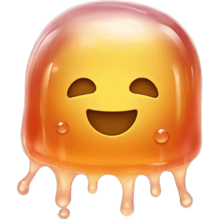 Jelly and a smile face emoji