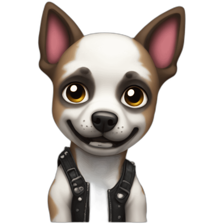 cute misfits punk dog emoji