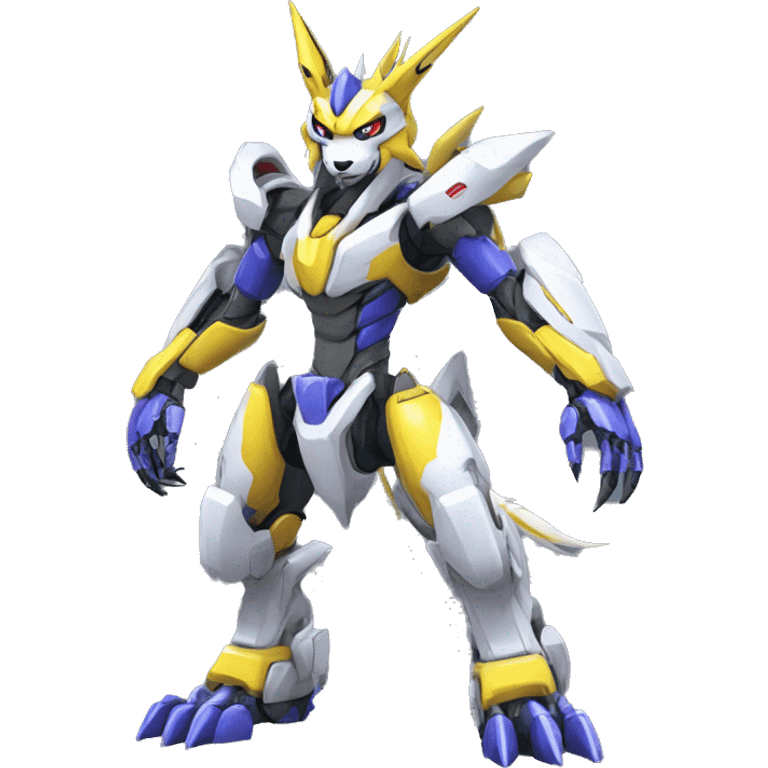 WereGarurumon-Renamon-Medabot-Mecha full body emoji