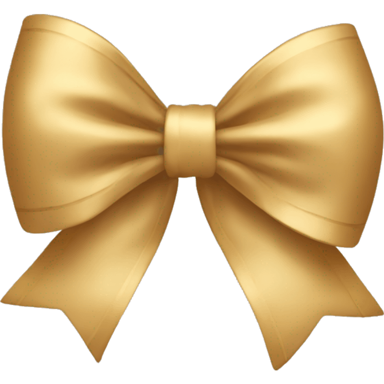 golden beige bow emoji