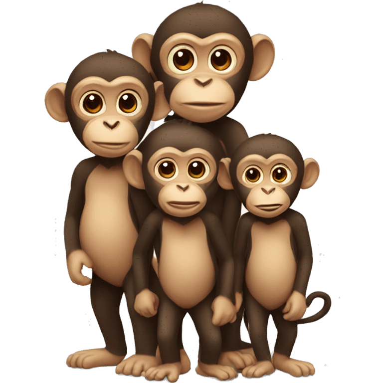 Monkey family  emoji