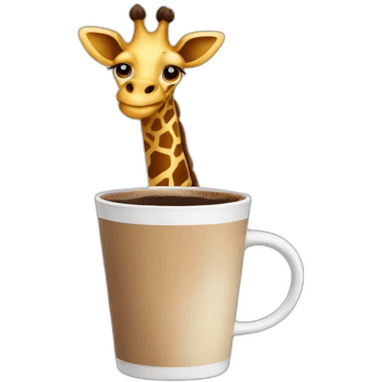 Coffee giraffe emoji