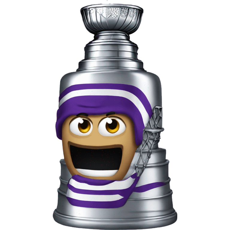 A purple Stanley cup emoji