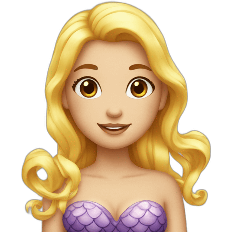 Mermaid bonne girl emoji