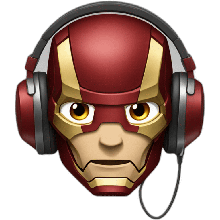 Ironman with headphones emoji