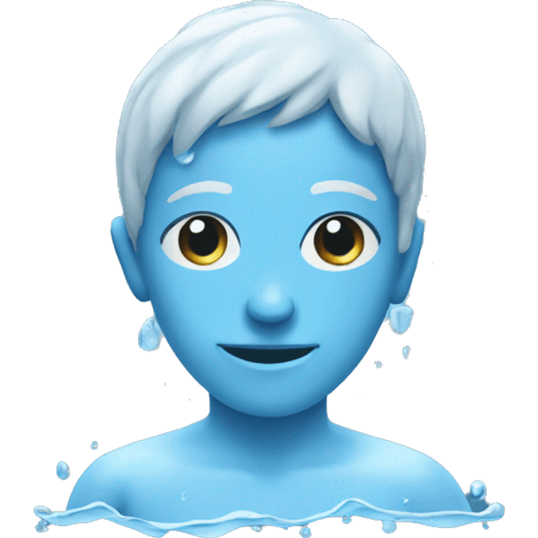 person made out of water emoji