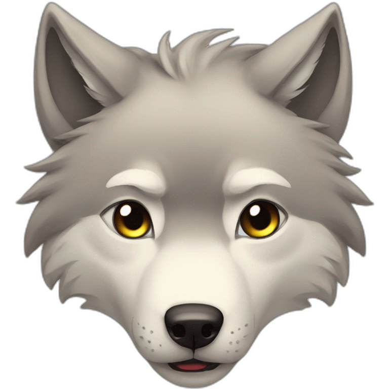 Wolf-cute-anime-cry emoji