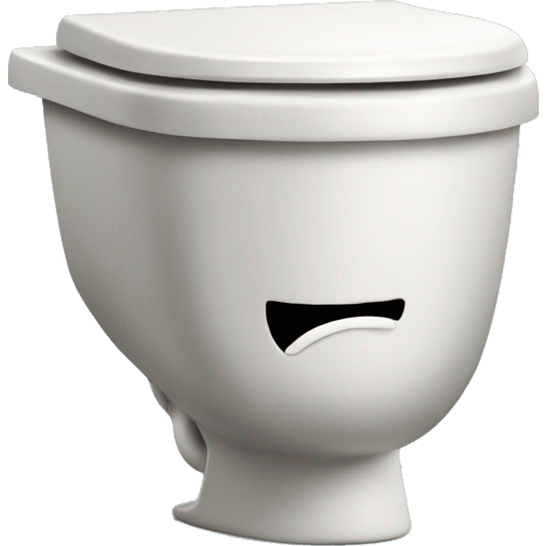 Toilet with a head coming out of it emoji