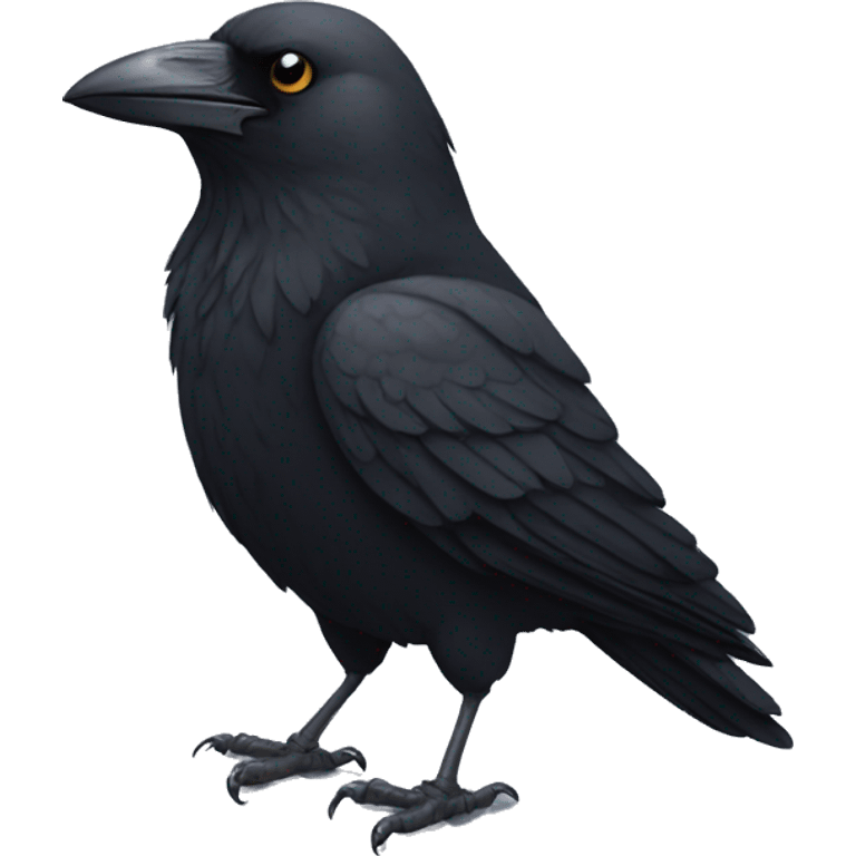 a crow in a t-shirt emoji