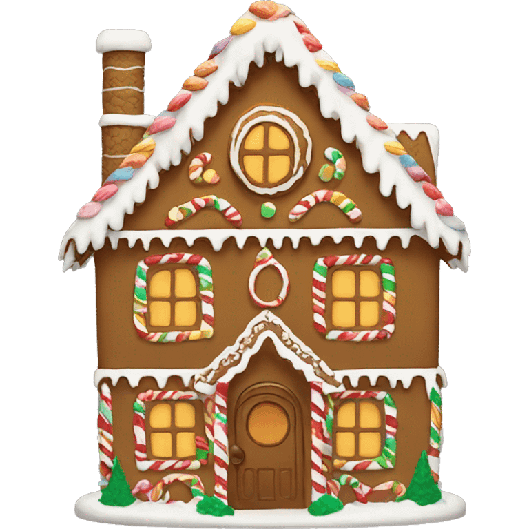 gingerbread house emoji