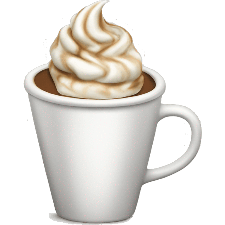 Coffee with whipped cream  emoji