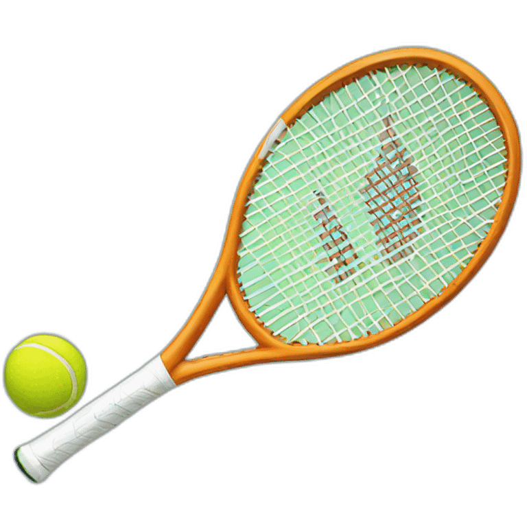 tennis racket with ball emoji