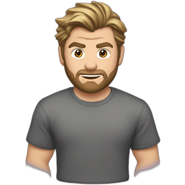 chris hemsworth t-shirt emoji