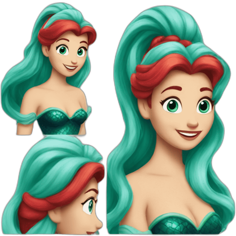 Ariel in The Little Mermaid emoji