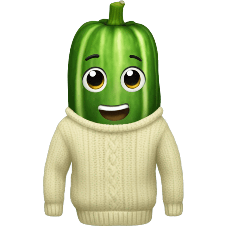 cucumber in a sweater emoji