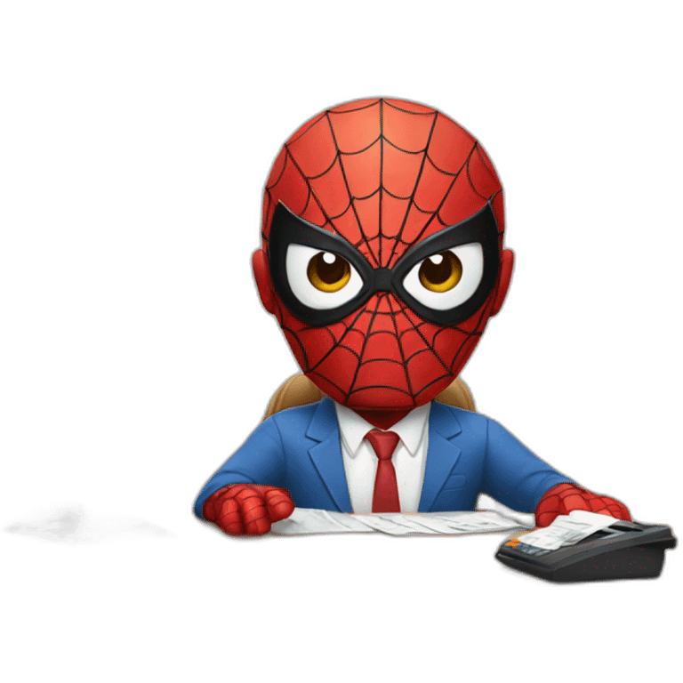 spiderman paying taxes emoji