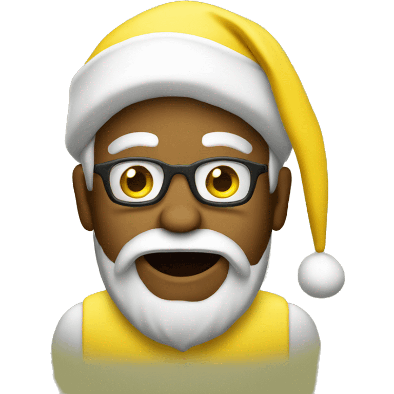 Santa in all yellow  emoji