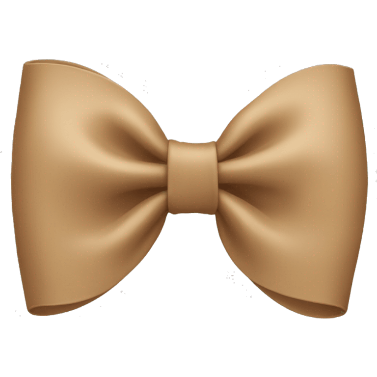 A tan light brown bow emoji