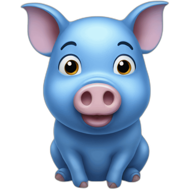 blue pig emoji