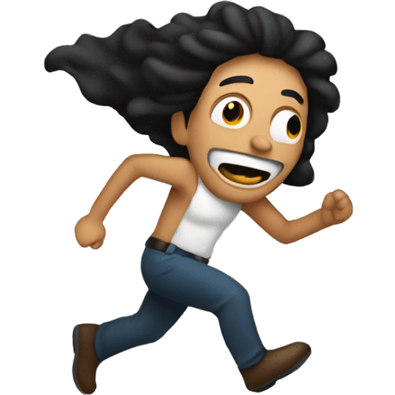 person from mexico running from a thief emoji