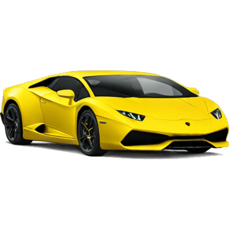 Lamborghini jaune  emoji