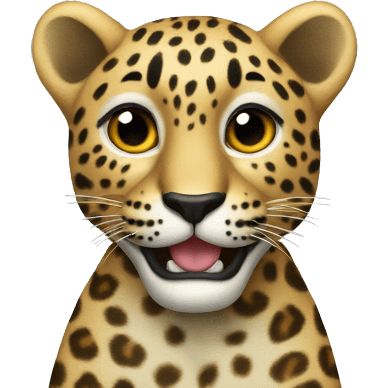 Leopard heart emoji