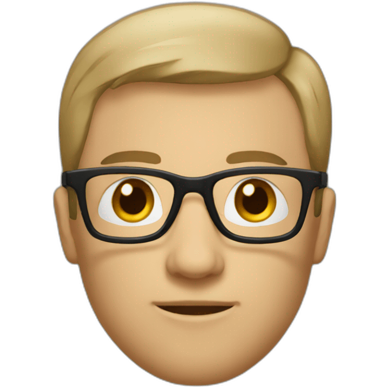 man-glasses-shorthair-teacher-kind-strict emoji