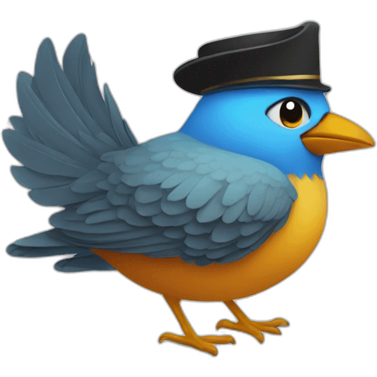 bird with wing hat emoji