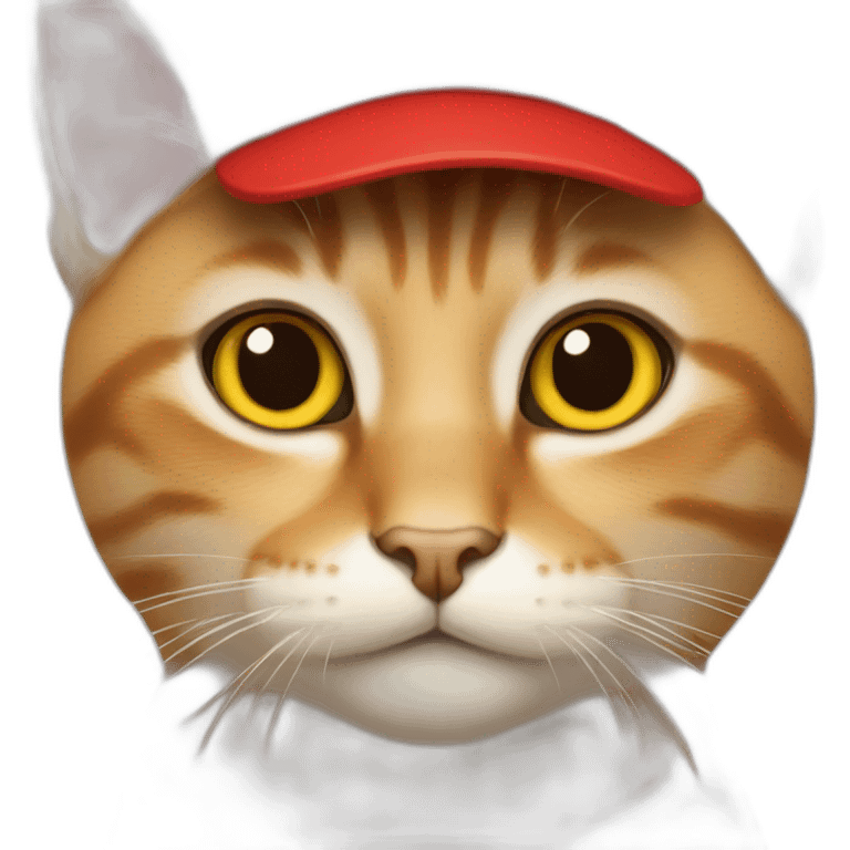 cat with red cap emoji